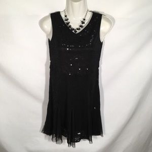 Cherokee Black Skater Dress Sleeveless Size L
